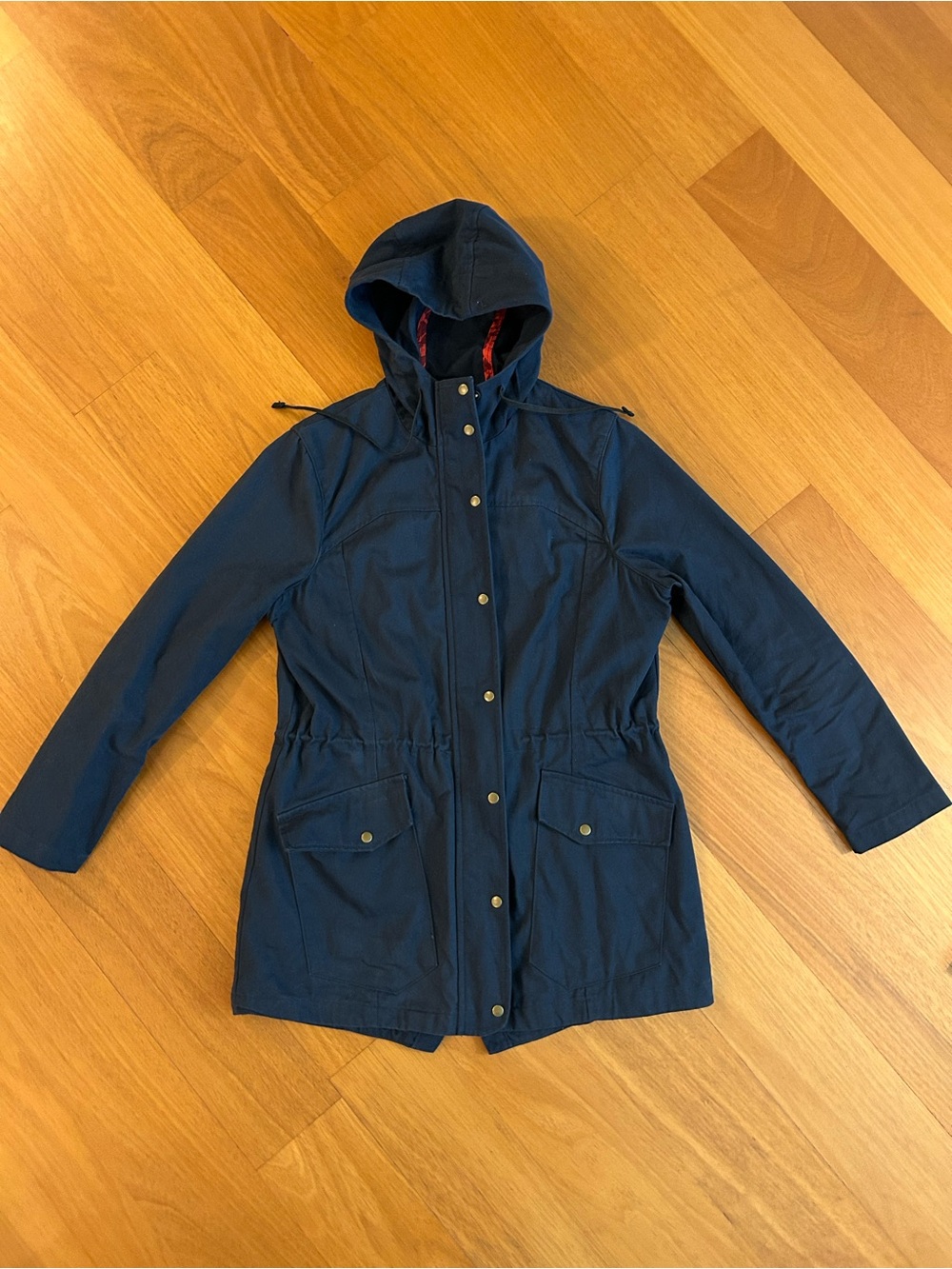 Betabrand ‘Morning Mess’ Hooded Utility Jacket Size Medium